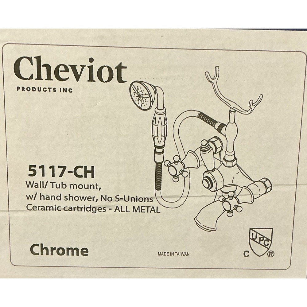 Cheviot 5117-CH Wall/ Tub mount, W/ Hand Shower, ALL METAL BRAND NEW